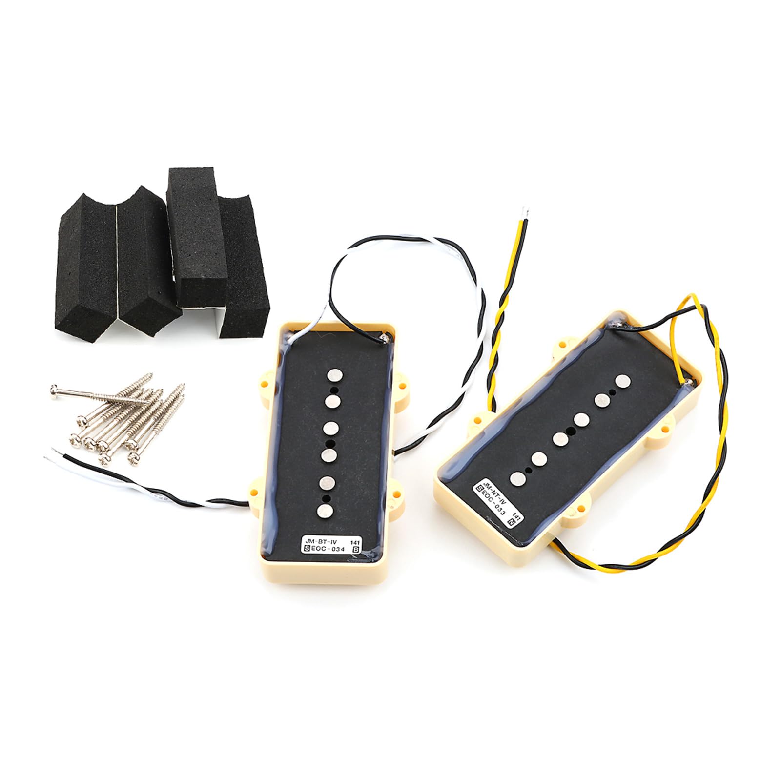 Piezas de repuesto para guitarra eléctrica, pastillas de guitarra de bobina única, cuello y puente