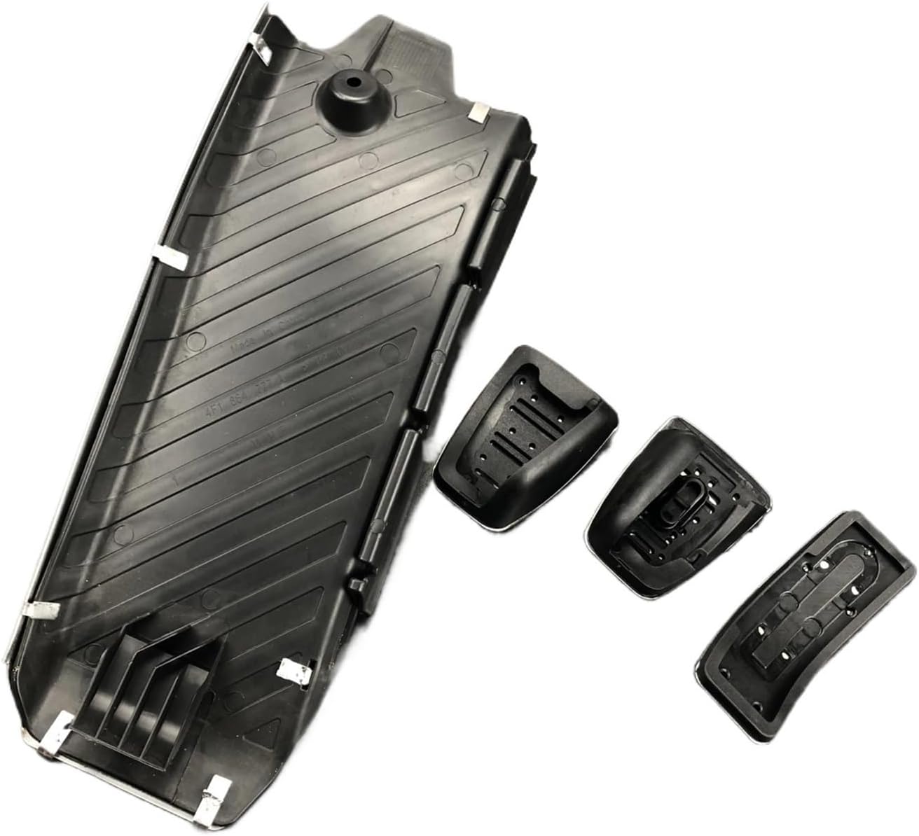 Car Pedal Pads Car Accessories Accelerator Brake Clutch Footrest Pedal Compatible For Audi A6 (4F) C6 S6 2008-2012 Automatic Stainless Steel Modified Pad(Gas clutch brake 3pc)