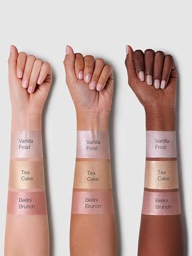 Miniatura 7 de SHEGLAM Glow Bloom - Resaltador líquido impermeable de larga duración en crema con acabado brillante y rocío, pastel de té