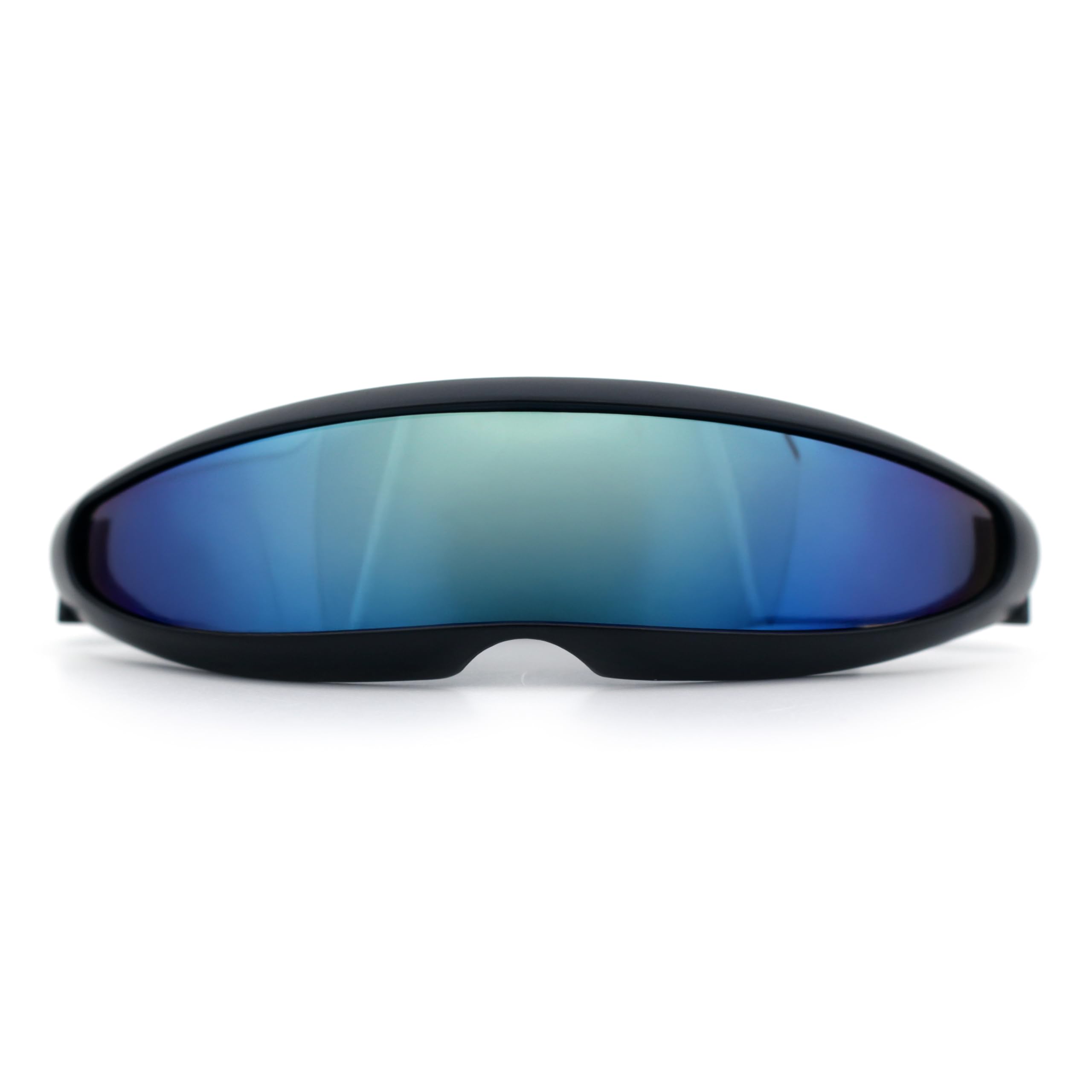 SA106 Mirror Lens Monolens Cyclops Robotic Futuristic Sunglasses