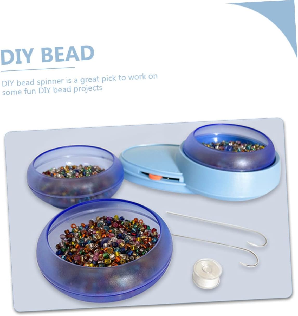 DOITOOL 1set Automatic Bead for Jewelry Making Electric Beads Stringing Tool Bowl for Crafts Bracelets Necklaces and Multi-Strand Designs