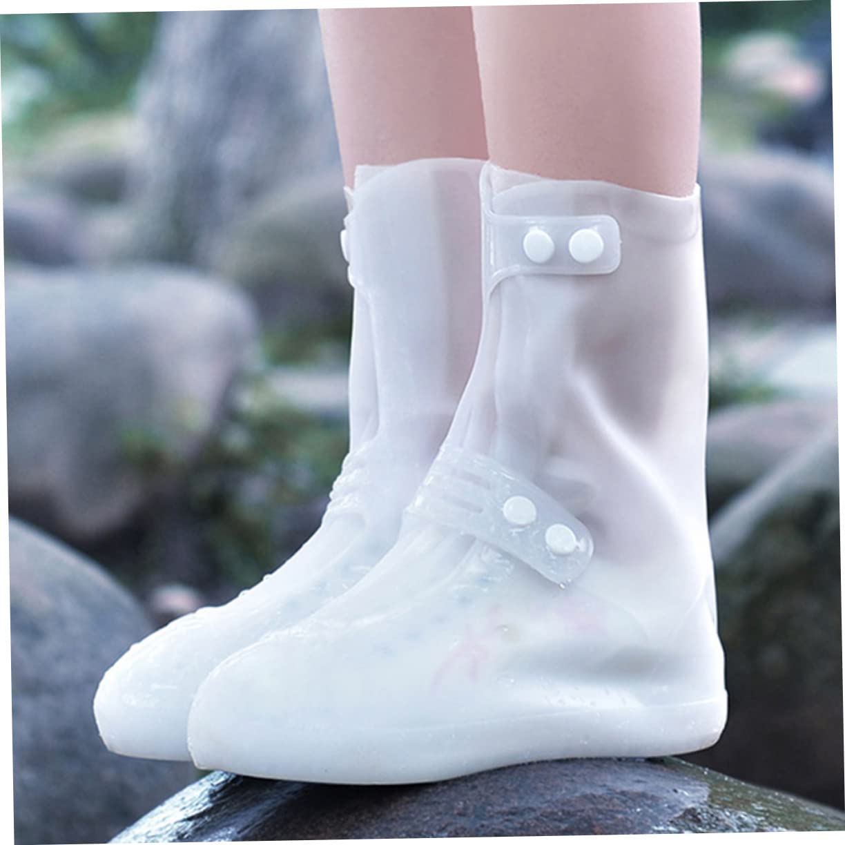 Hemobllo copriscarpe antiscivolo copriscarpe da esterno trazione copriscarpe riutilizzabili sovrascarpe riutilizzabile copri scarpe per pioggia protezione per scarpe da pioggia pvc