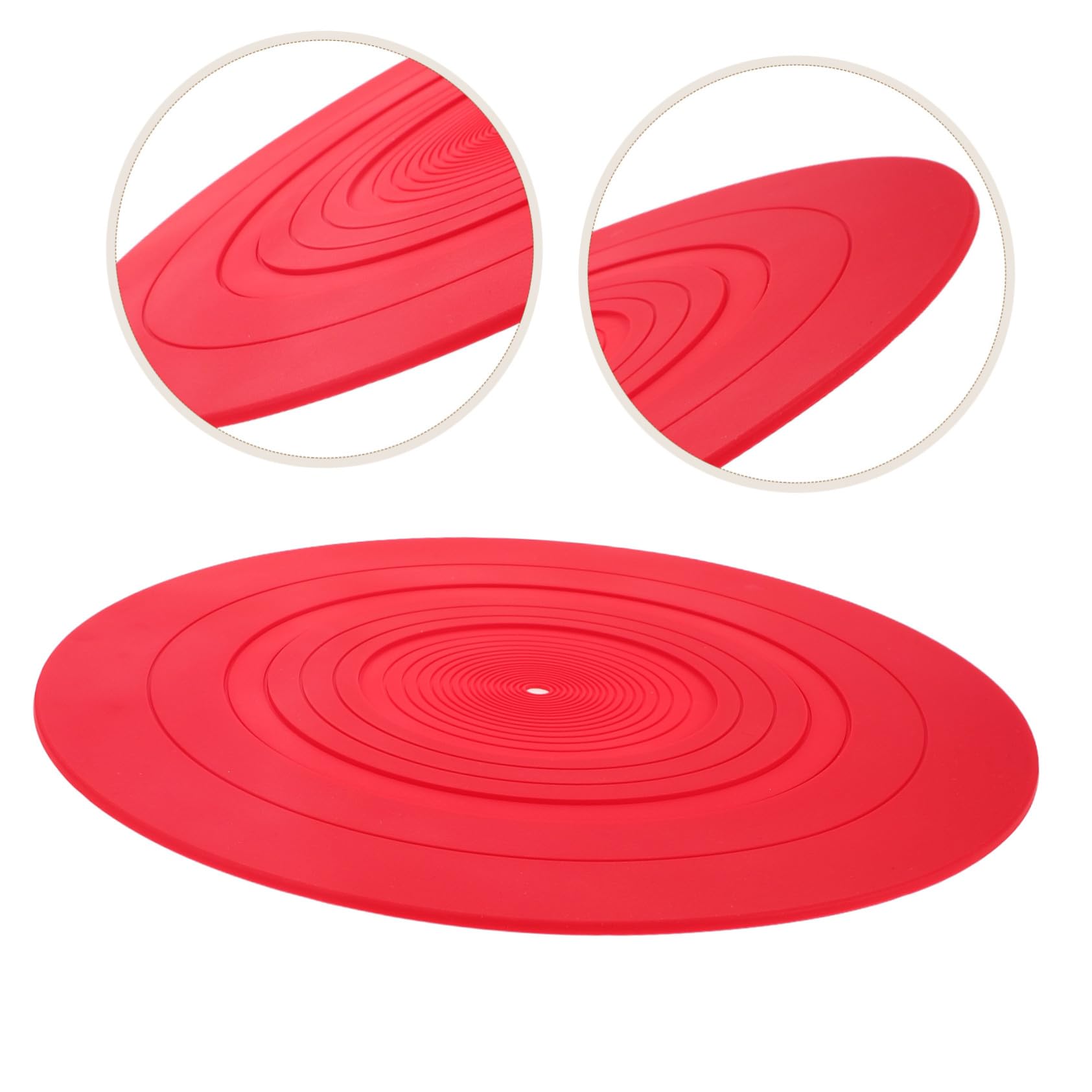 Alfombrilla de Silicona Antideslizante y Antiestática para Tocadiscos Protector Resistente y Flexible para Vinilos para Uso Doméstico y Mantenimiento Sencillo