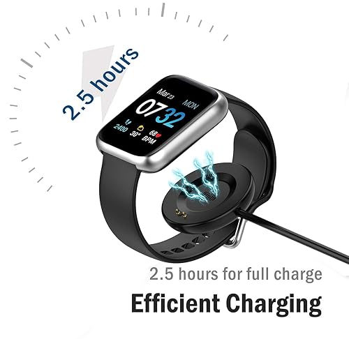 Miniatura 3 de Cable de carga compatible con iTouch Air 4iTouch Air 3iTouch Sport 4iTouch Sport 3 Smartwatch, paquete de 2 cables de carga USB de repuesto para