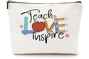 Teacher Makeup Bag - Perfect Gift for Women, Appreciation, Birthday, Christmas, Unique...