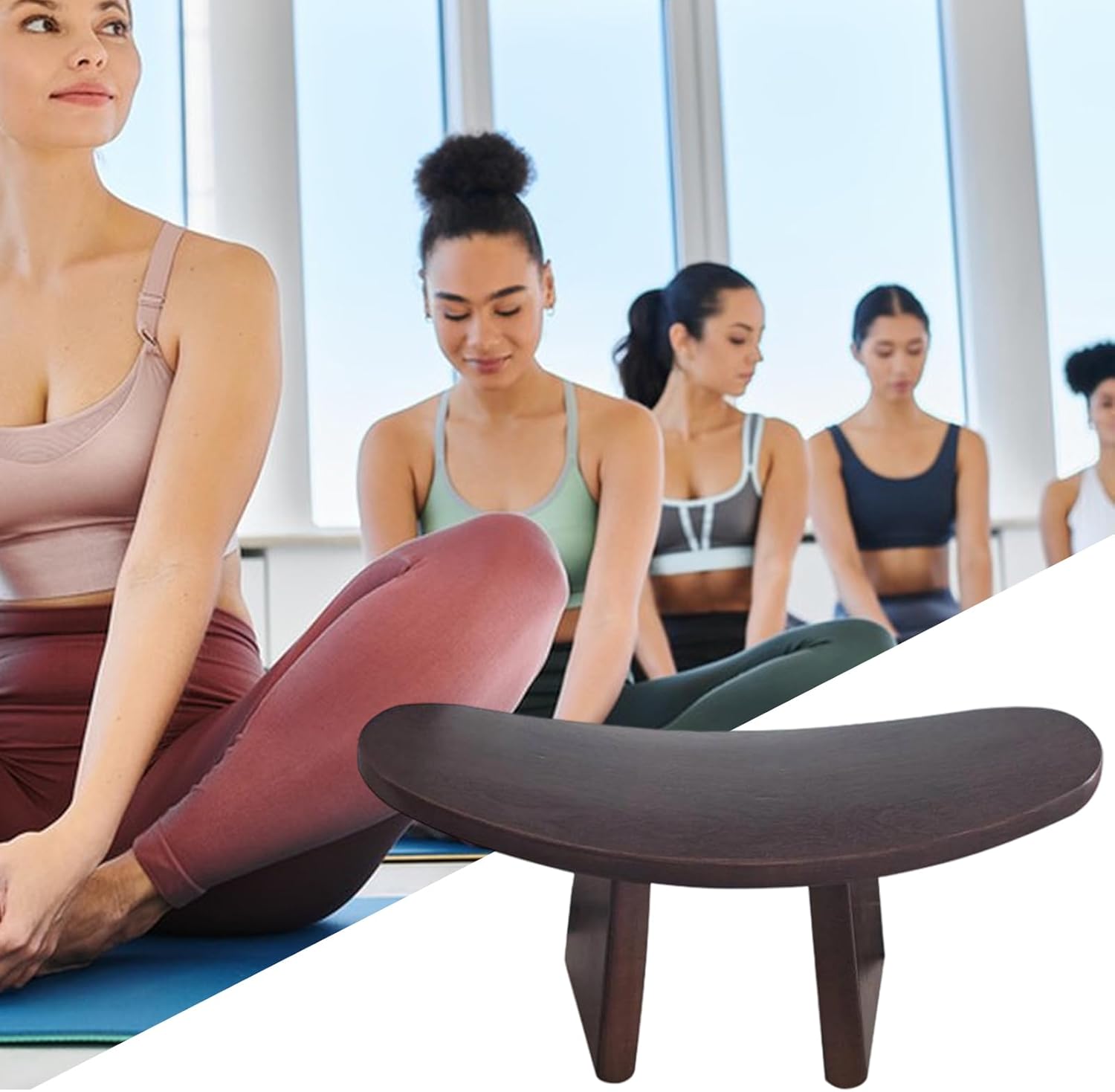 Prayer Bench | Foldable Wooden Chair - Kneeling Bench | for Wooden Women Men Teens Adults Yoga Traveling Home Worship Mindfulness Practices
