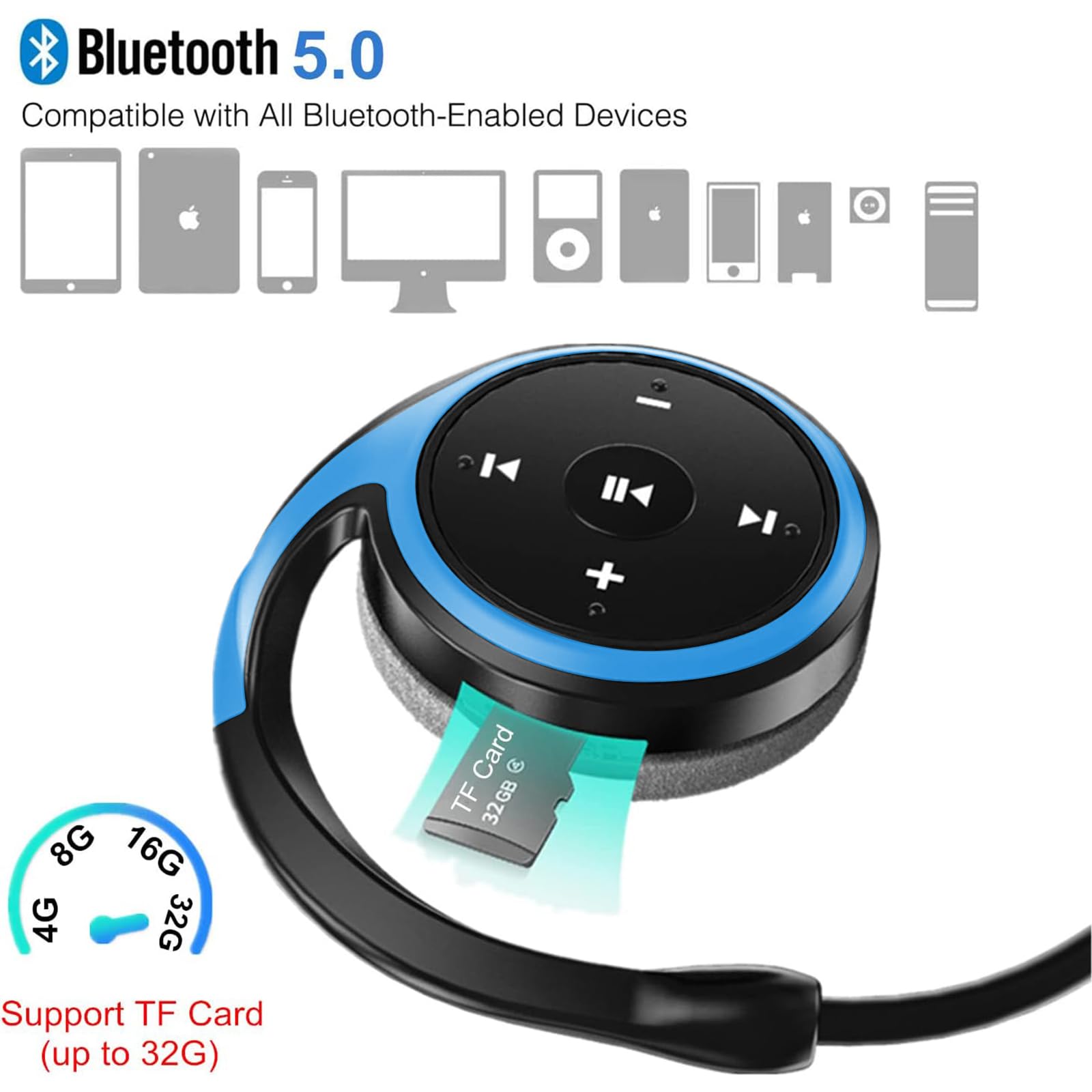 Auricolari Open-Ear Edifier R1 - Bluetooth 5.4, 28h Autonomia, IP56, Grigio - Foto 5