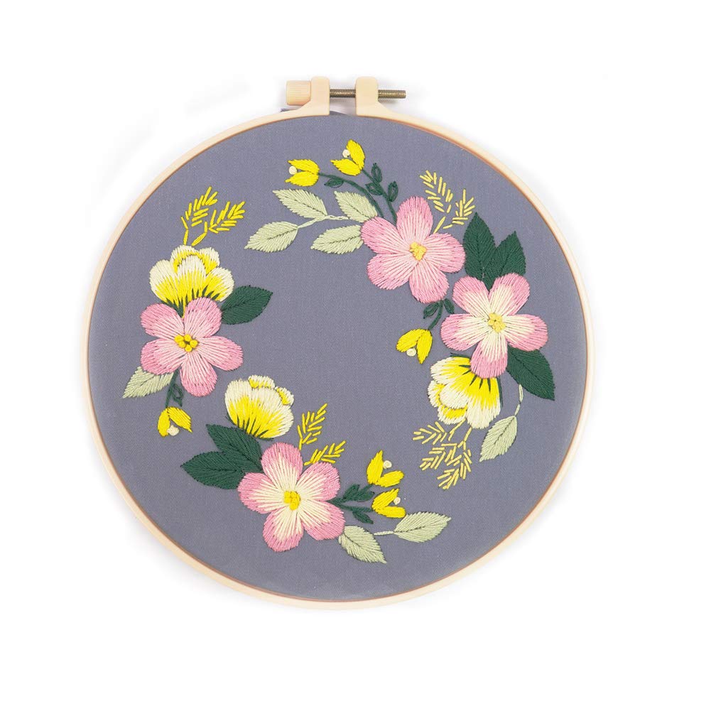 Kit Ricamo A Punto Croce Per Principianti - Motivo Stampato - Con Telaio, Ago E Filo - Facile E Divertente - Foto 6