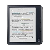 Kobo Libra Colour | eReader | Display antiriflesso a colori E Ink Kaleido™ 3 da 7” | Modalità Scura| I Audiolibri | Impermeabile (Nero)