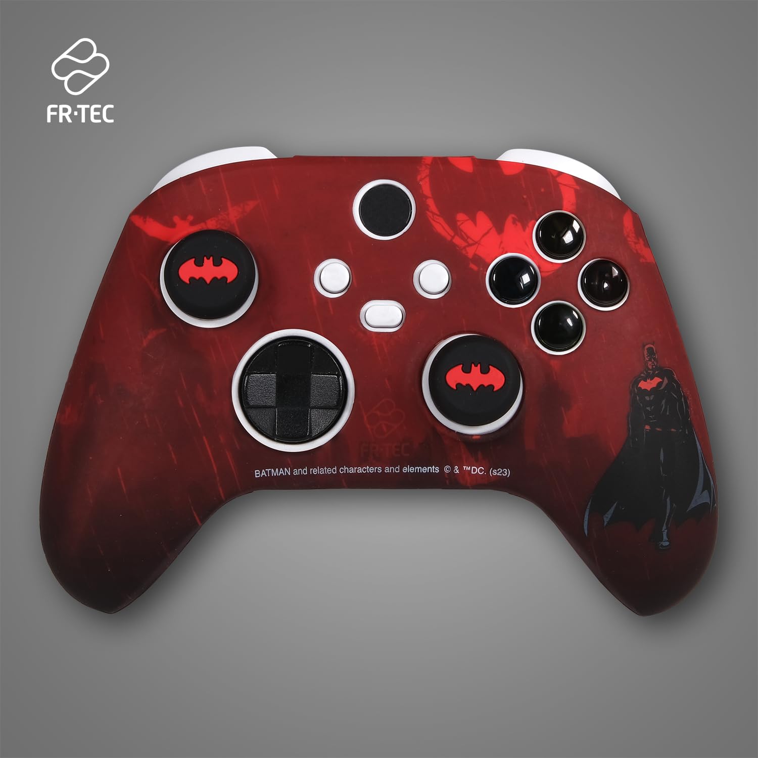 FRTEC - Custom Kit DC Licencia Oficial, Silicona + Grips para Xbox Series X/S (Batman)