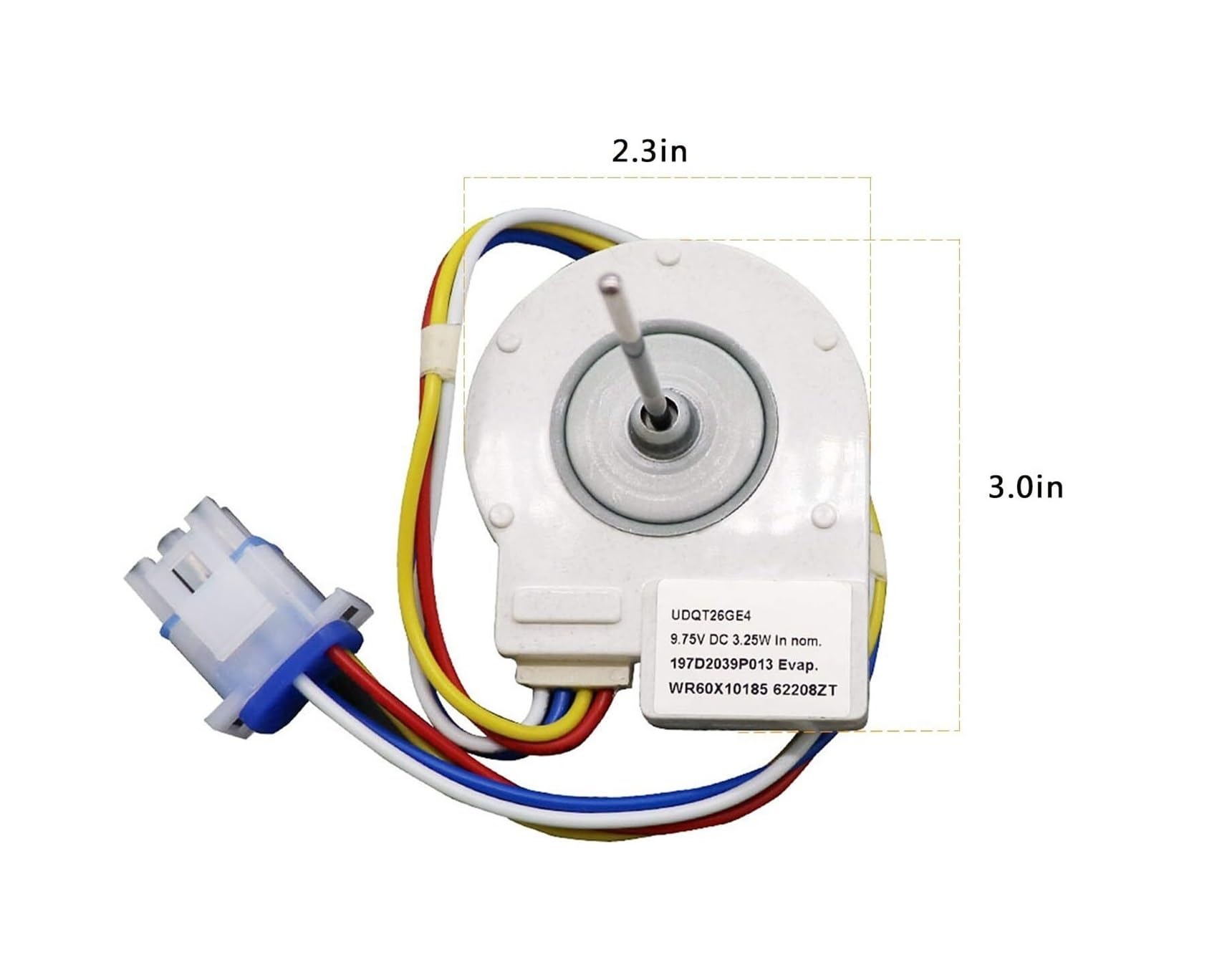 Motor De Ventilador De Refrigerador WR60X10185, Compatible Con GE,WR23X10353 WR23X10355 WR23X10364 PS1019114 AP3875639 WR60X10043 UDQT26GE
