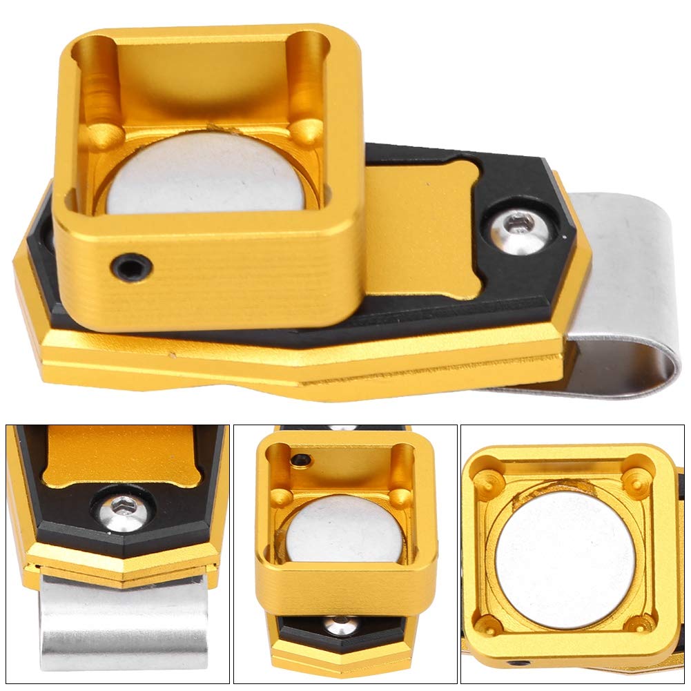 Étui Craie Billard Magnétique Aluminium – Mini Boîte Portable 4 Couleurs, Clip Fixation, Pour Queue De Billard, Accessoire Snooker Pool