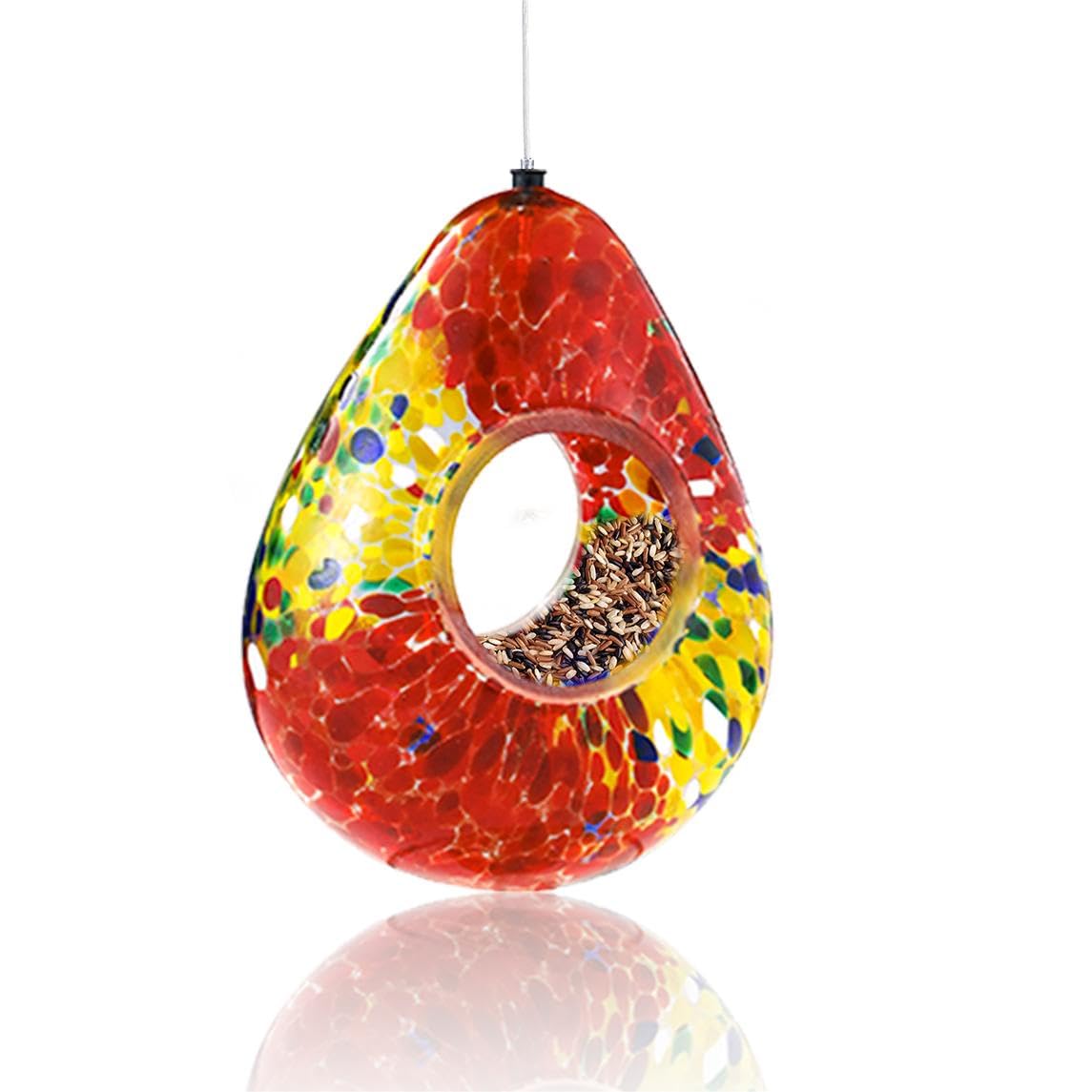 VOREEN Glass Bird Feeder
