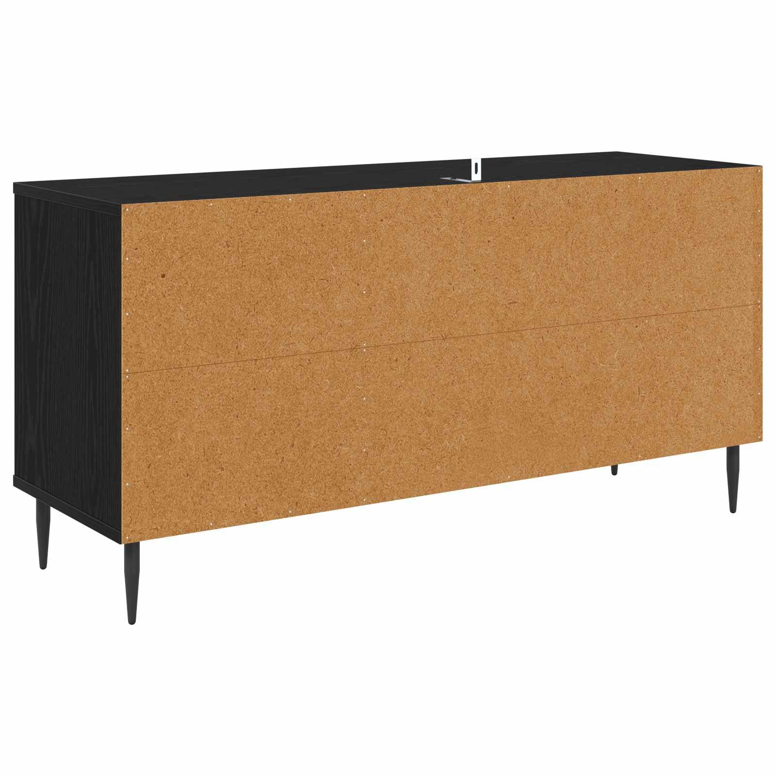 Mobile per TV, 102 x 33 x 51 cm, moderno, effetto rovere, nero