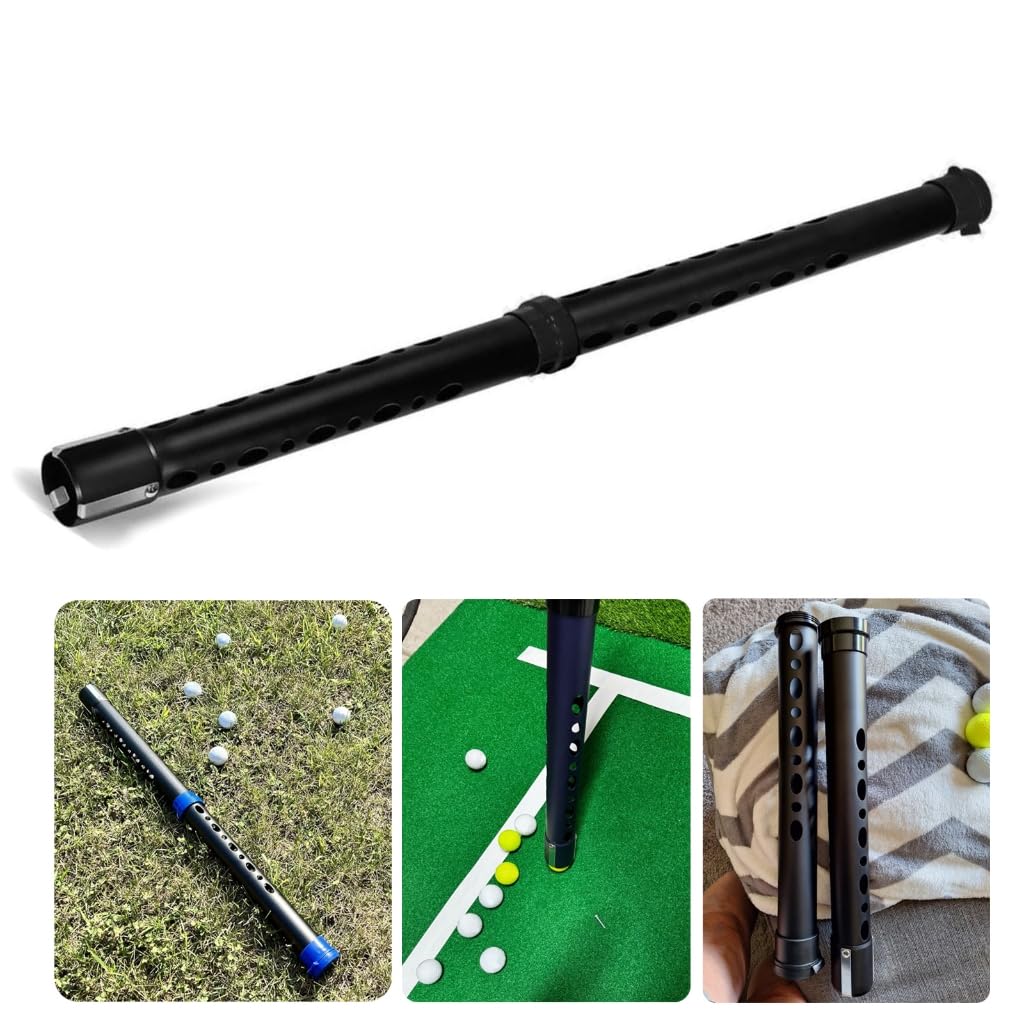 Recolector de pelotas de golf, recogedores de tubos, herramienta de recogida de pelotas de golf de aluminio, recogedores de pelotas de golf superiores