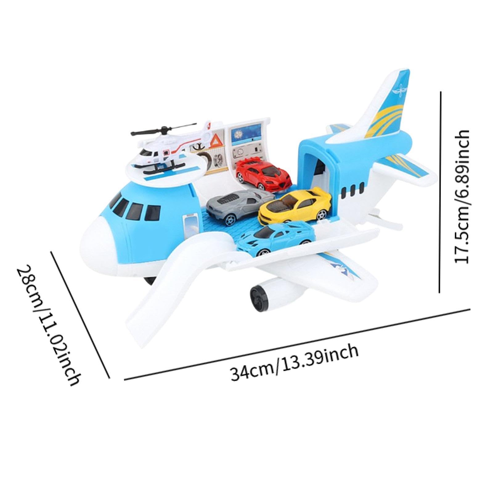 Milageto Juego de Juego de Coche de avión de Transporte de Carga, Juego de Coche de avión de Transporte, Juguete de avión de Transporte, Juguete de avión para