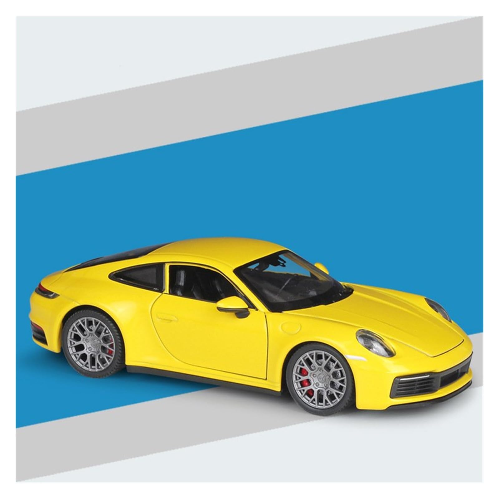 UIFCOG Die Cast Collectible Car Model 1:24 For 911 For Carrera 4S Alloy Die Casting Model Car Ornaments(Yellow)