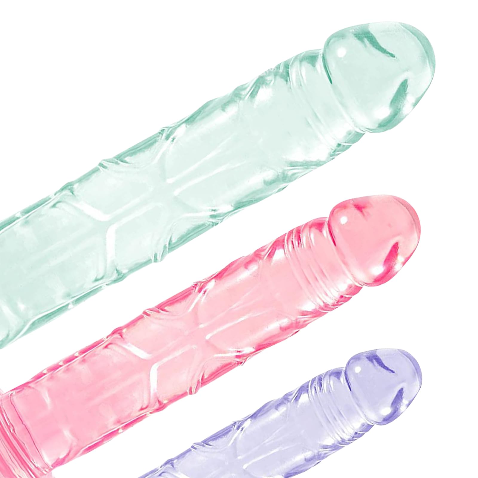 BDSMYEE Ensemble de 3 Plug Anal pour Débutant, Gode avec Ventouse Sextoys Masturbation Mains Libres pour Hommes et Femmes