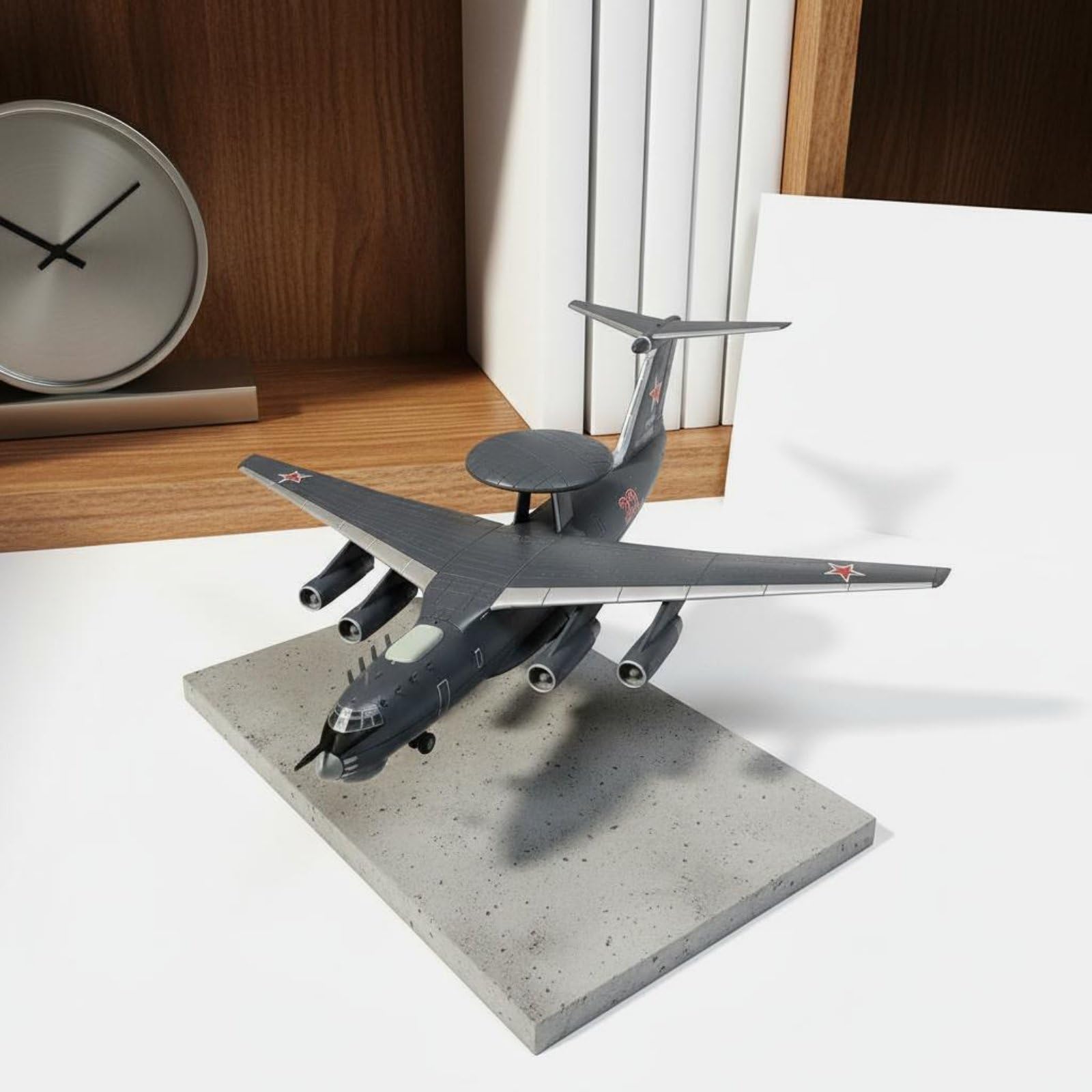Aerei Militari Modellini Aereo da Collezione Aereo in Miniatura Riproduzione Diecast 1 200 A-50U con Dettagli Meticolosi in Lega E Plastica con Base