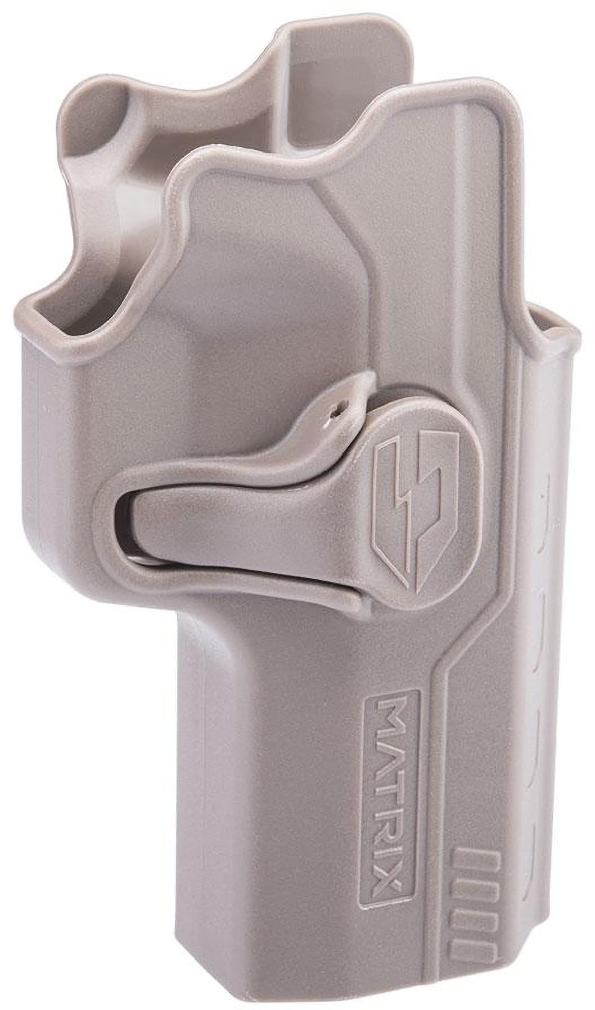 Evike Airsoft - Matrix Hardshell Adjustable Holster for EMG Archon Firearms Type B Airsoft Parallel Practice Platform (Color: Flat Dark Earth/No Mount)
