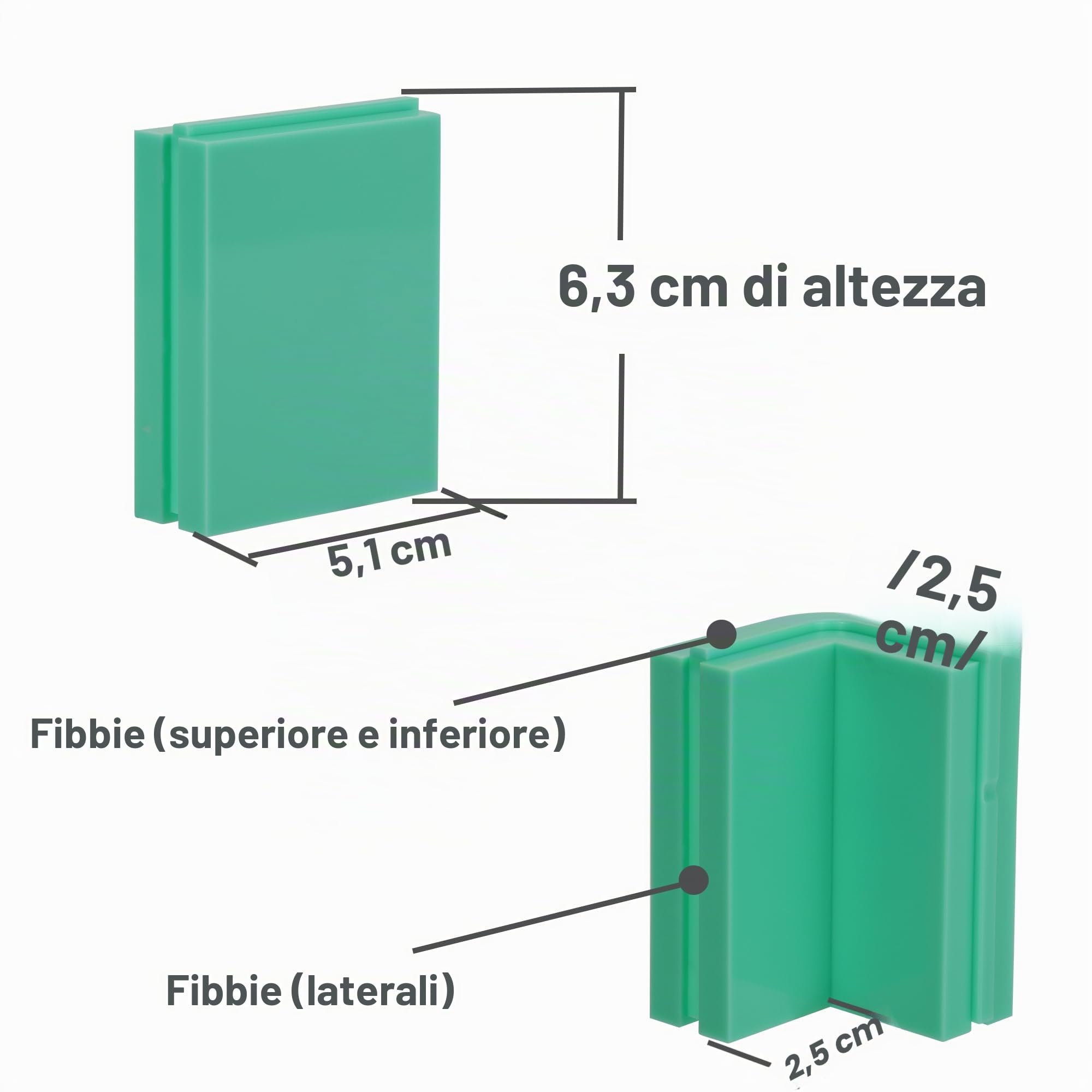 BBDINO Set di 2 stampi in silicone regolabili per realizzare stampi in silicone | Scatola facile da staccare, combinazione libera e scalabile, ideale per stampi in silicone/sapone/cera