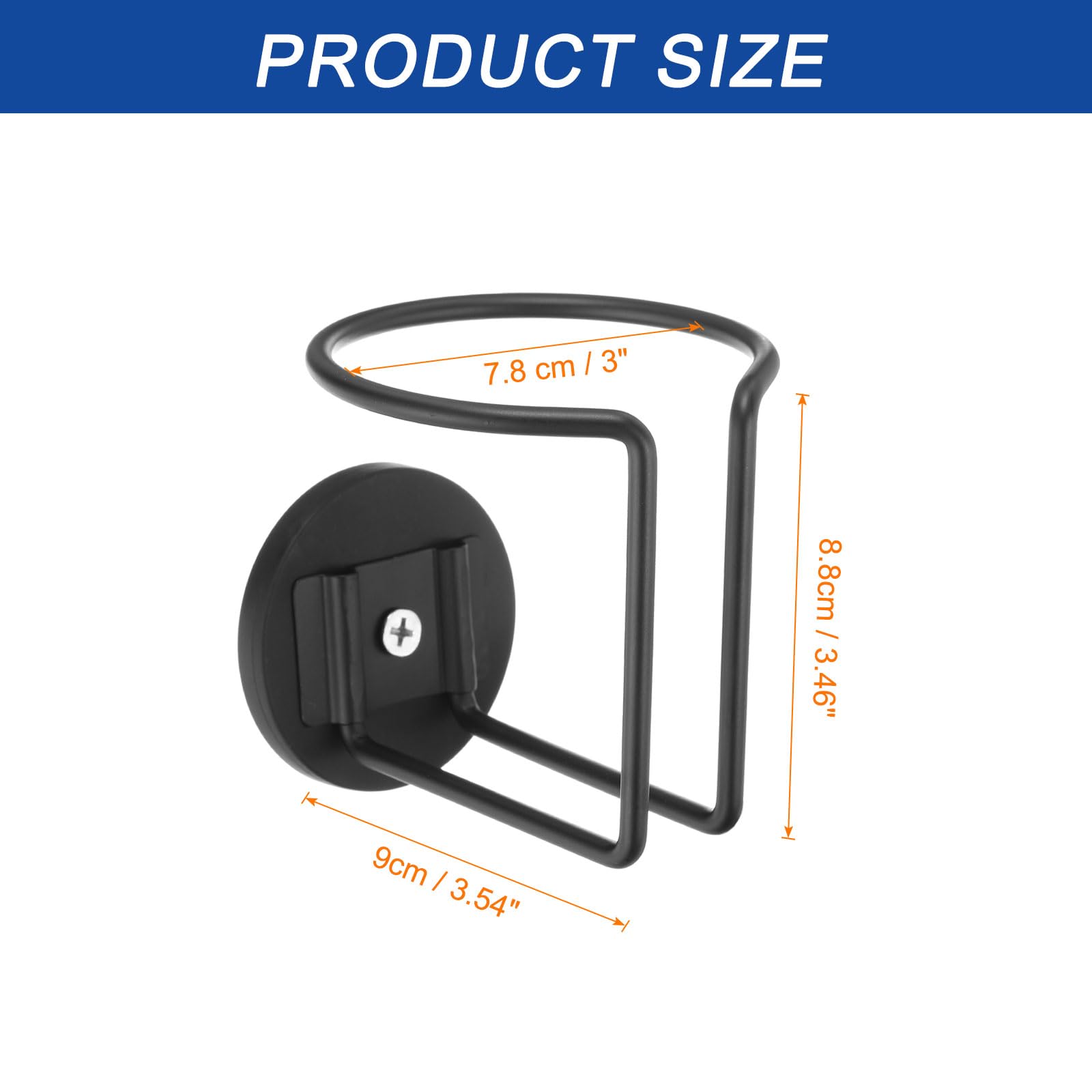 Sourcing Map 2pcs Magnetic Cup Holder, Magnetic Drink Holder For Treadmill Mower Truck Automotive RV Car Fridge, Vertical Surface Mounting