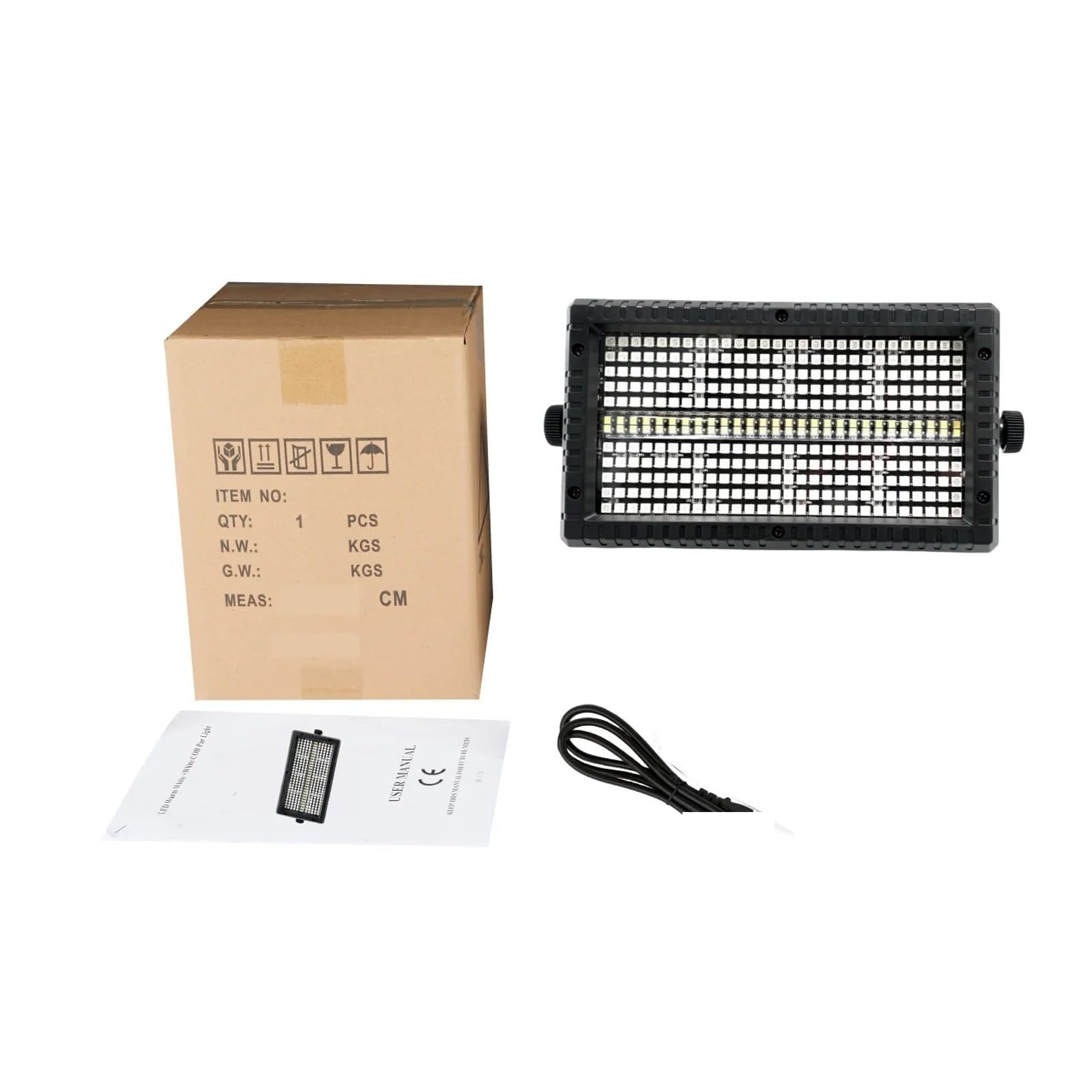 Oświetlenie LED RGB, Światło stroboskopowe LED 60W, RGBW 4w1 DJ DMX Efekty sceniczne Bar świetlny Impreza rodzinna Dyskoteka