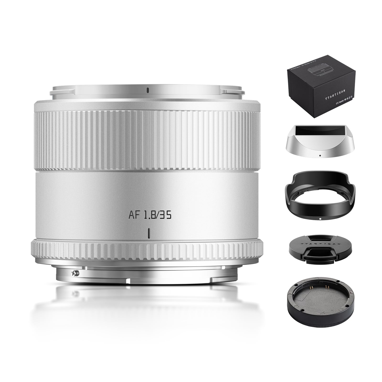 Amazon.com : TTArtisan AF 35mm F1.8 Mark II Silver for Z-Mount APS
