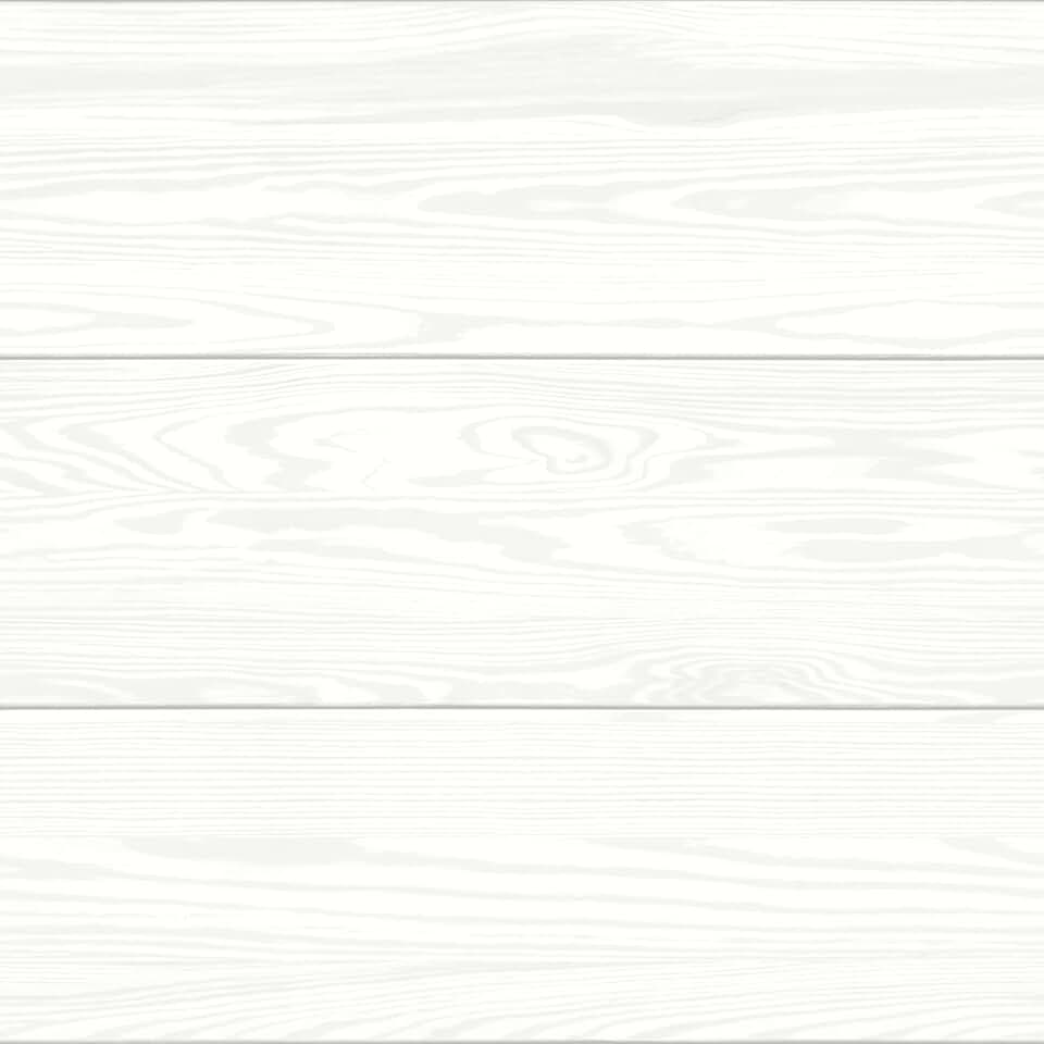 RoomMates RMK12386PL White 3D Textured Shiplap Peel and Stick Wallpaper with Raised Inks