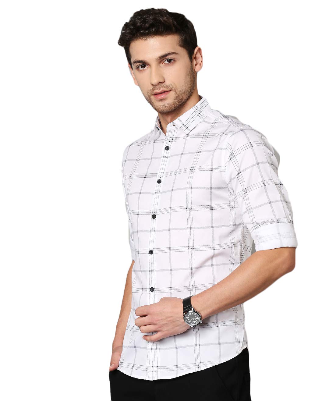 Dennis Lingo Men's Cotton Slim Fit Shirt
