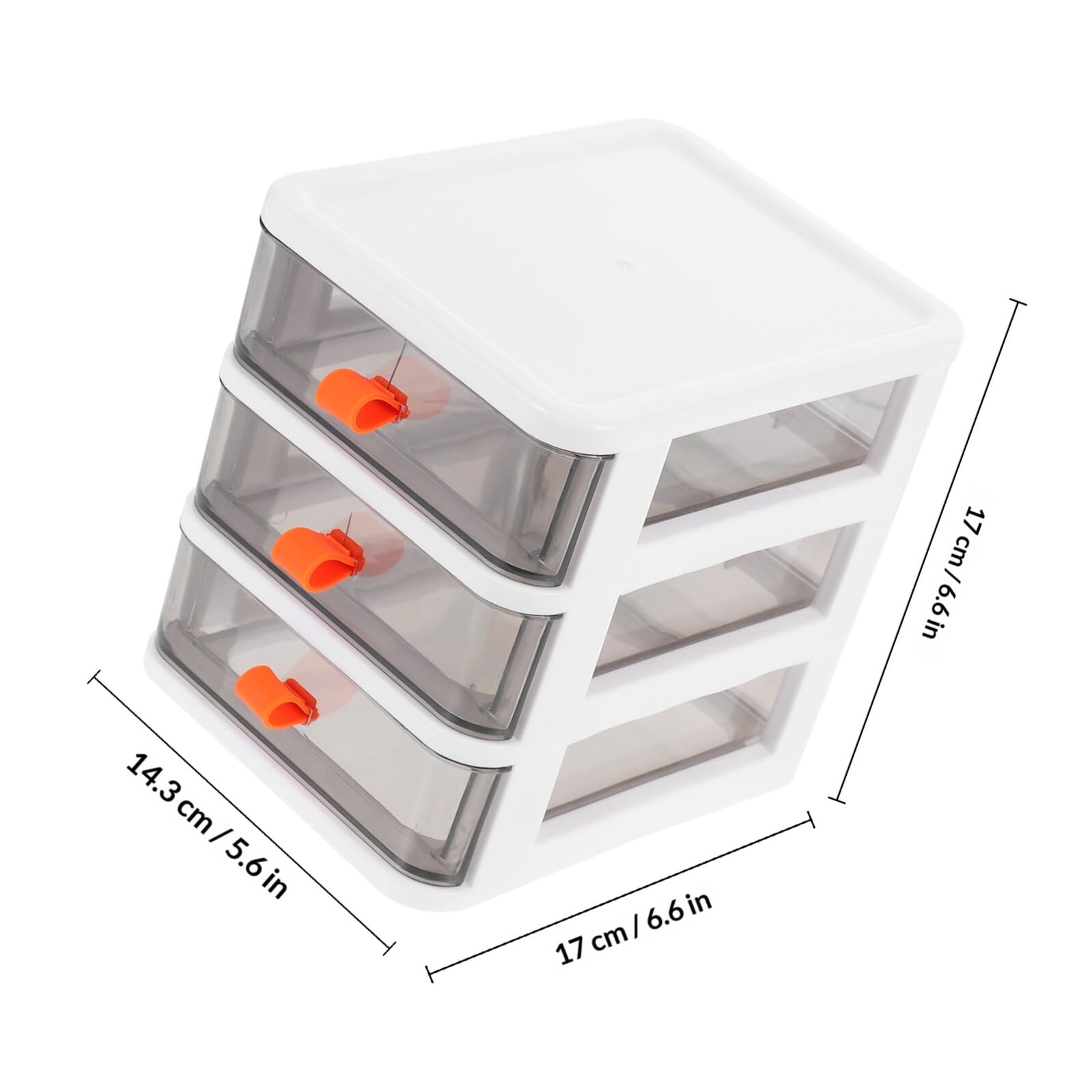 Yardwe Organizer da Scrivania Bianco in Materiale Sintetico 3 Strati e Cassetti Multipiano, Leggero e Moderno per Ordinare e Conservare Documenti in Ufficio