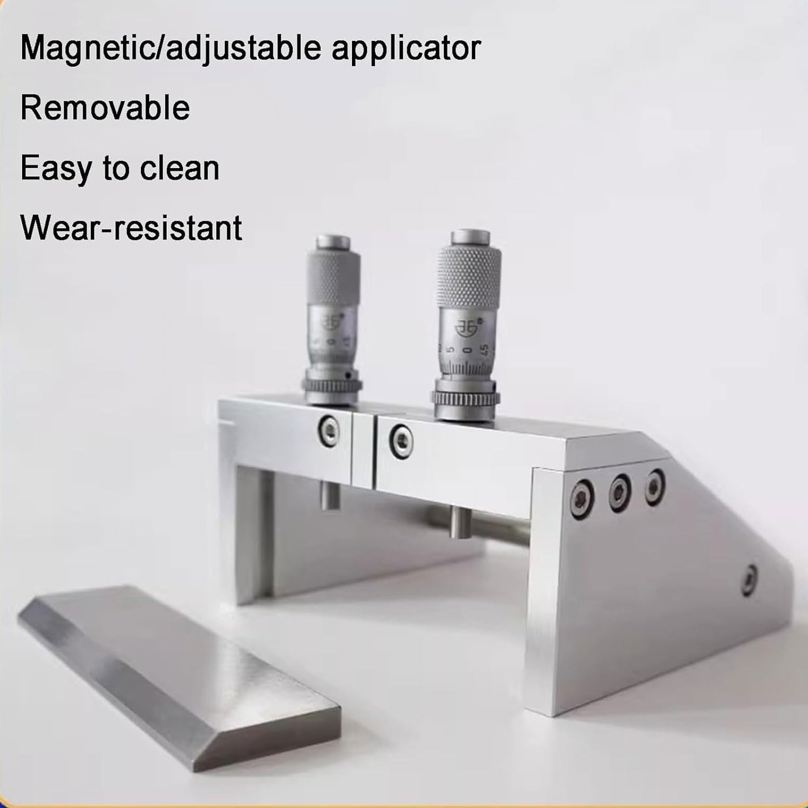 0-3500μm Applicatore di film regolabile Coater, Lab Doctor Blade Coating Machine, 55/100/150/200/250/300mm Wet Film Preparation Device, Precisione 2µm, Aspirazione magnetica, per stampa, pittura