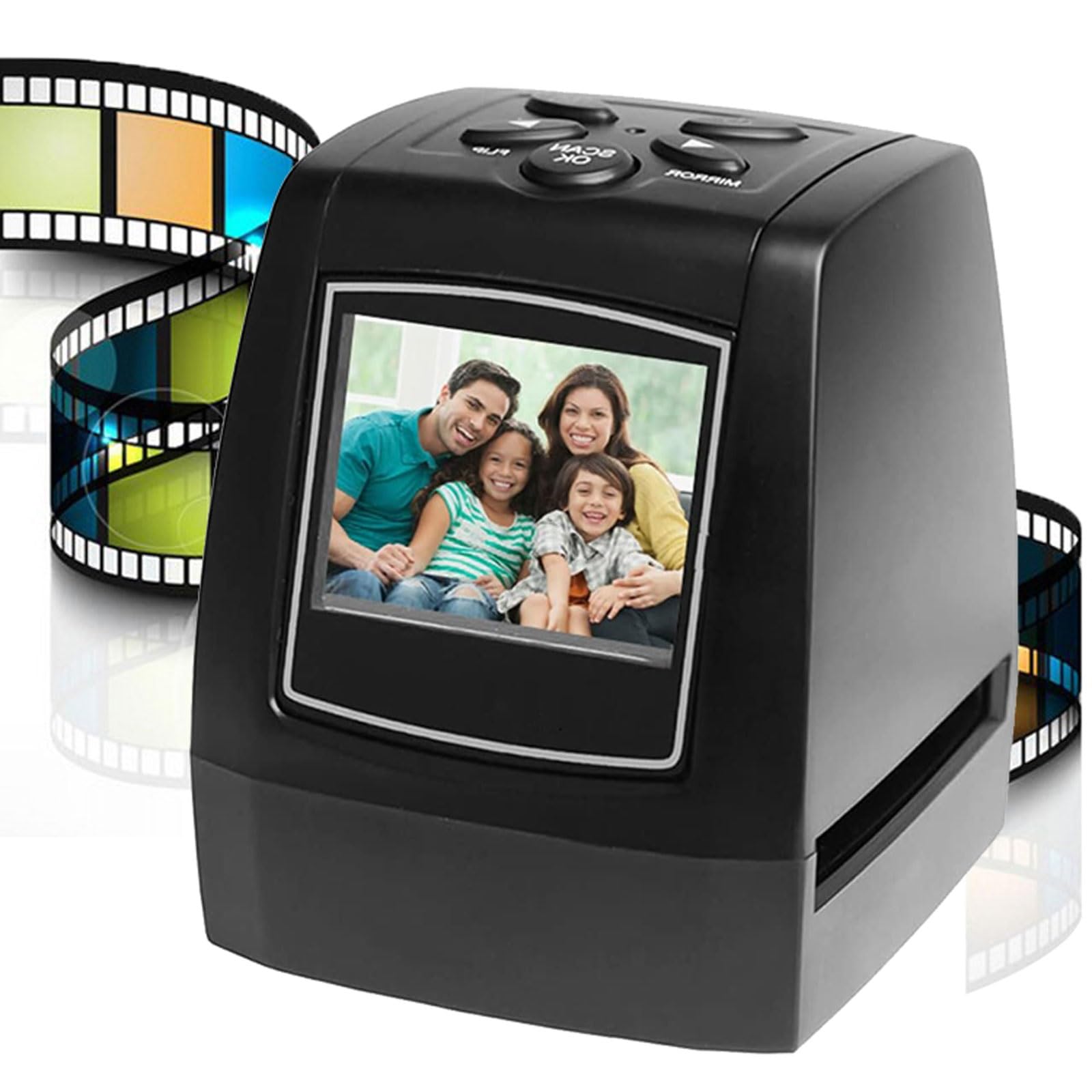 Scanner de films 35mm pour sauver vos vieux négatifs abîmés en convertisseur JPEG LCD