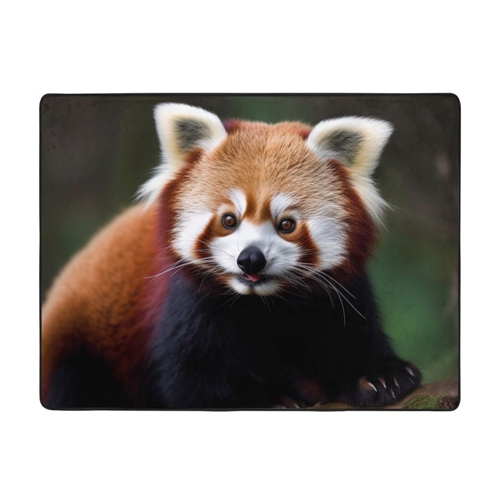 Tapis de sol antidérapant BAFAFA panda rouge pour la décoration de la maison