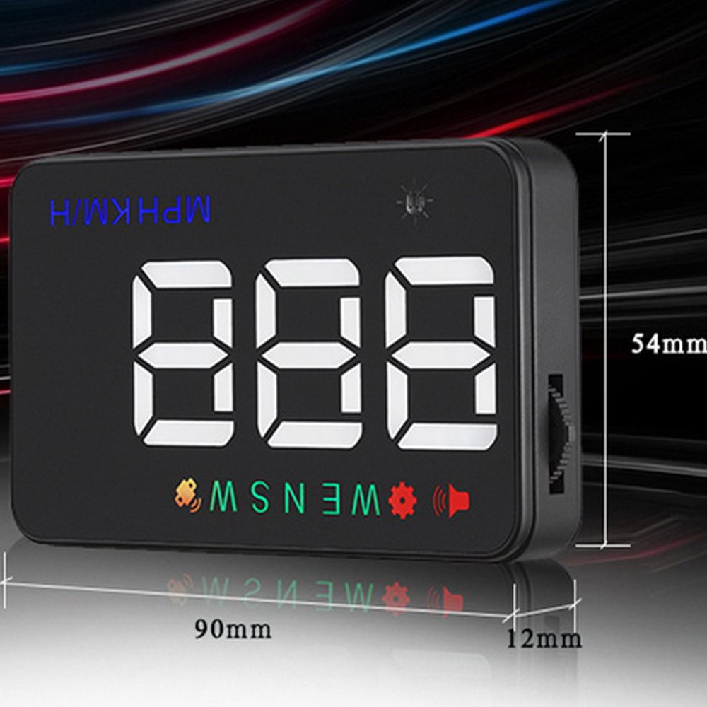 PolarLander Head Up Display HUD Proiettore di velocità per Auto sul Parabrezza HUD Display Car-Styling Tachimetro Digitale Universale per Auto