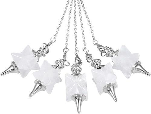 Miniatura 4 de TUMBEELLUWA Cristal curativo Péndulo Chakra Cuarzo Radiestesia Piedra Energética Adivinación Reiki Meditación Equilibrio