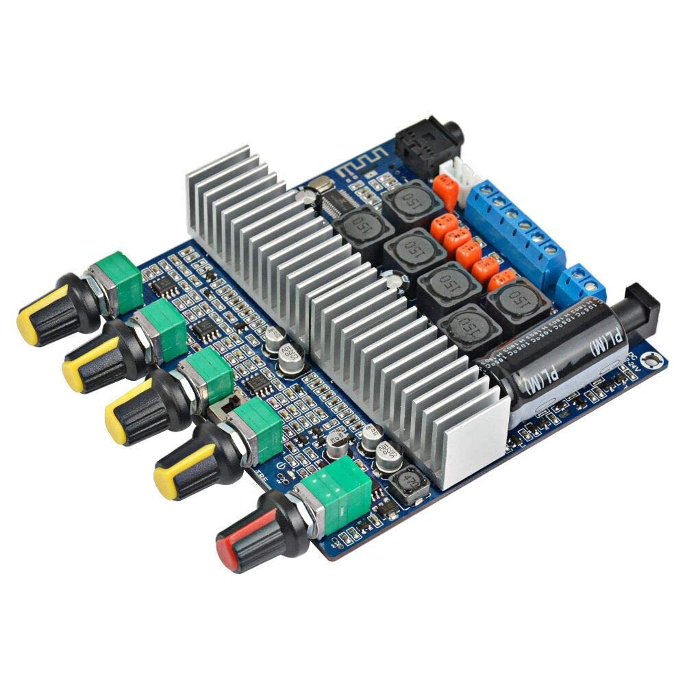Robodo DC12V-24V 2.1 Channel TPA3116 Stereo Subwoofer Amplifier Board 2x50W+100W BT Audio Amplifiers Board with Sub-picture-33