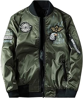 [NARANNBU] ナランブ MA-1 ジャケット ブルゾン ミリタリージャケット 中綿 両面着 男女兼用 防風撥水 刺繍 ワッペン 大きいサイズ ジャンパー