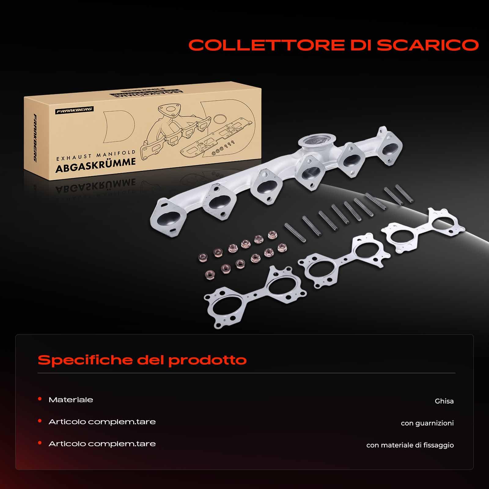 Frankberg Collettore di scarico Collettore Diesel Compatibile con Serie 5 Touring E61 3.0L Serie 5 E60 3.0L Serie 3 Touring E91 3.0L Serie 5 Touring E61 2.5L Serie 3 E90 3.0L Replace# 11627811449