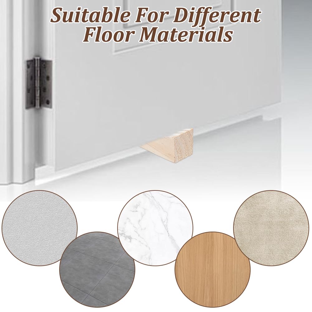 NBEADS 20 Pcs Wooden Door Stopper Wedges - Image 4