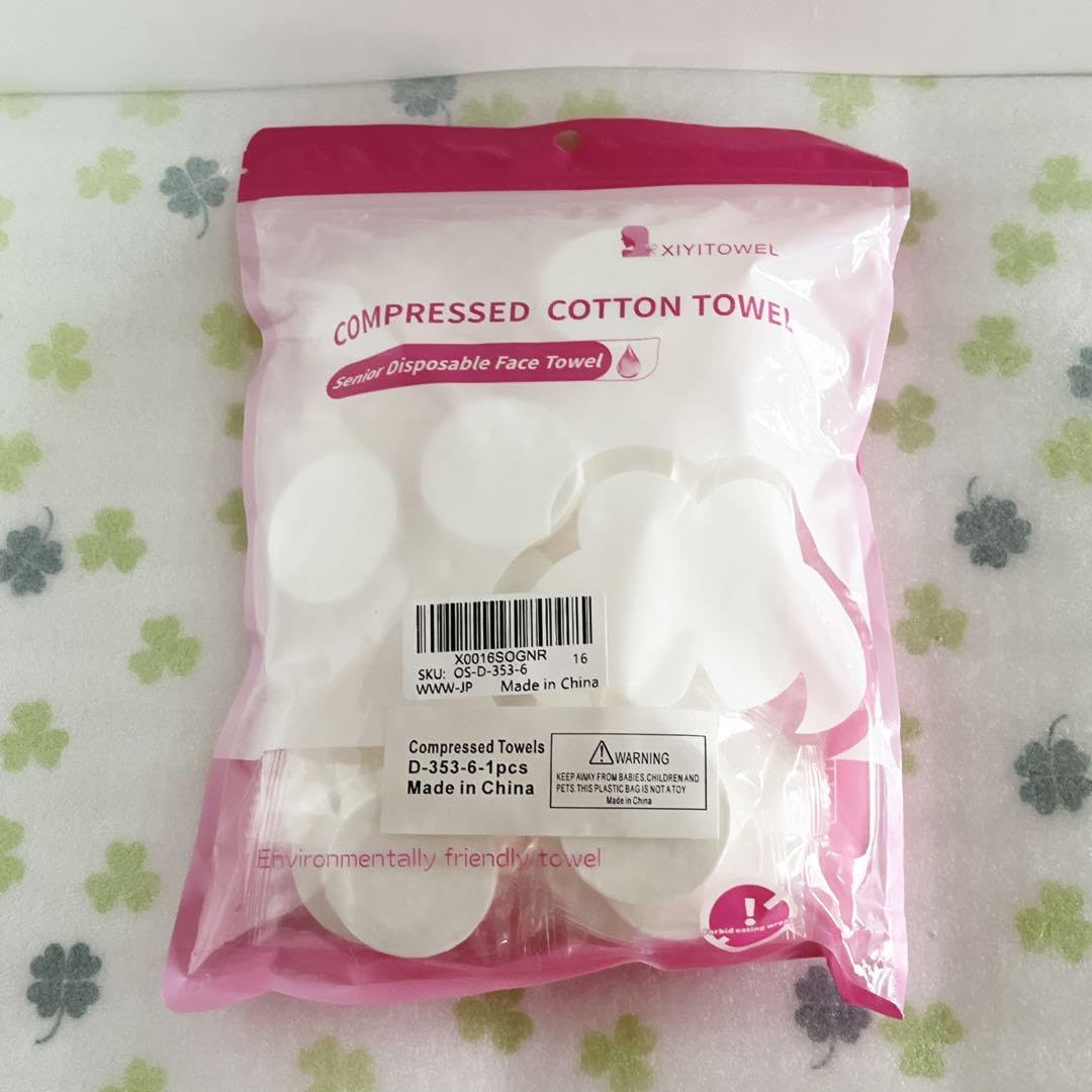 使い捨て圧縮タオル 40枚入 大きい 厚手 フェイスタオル 携帯用