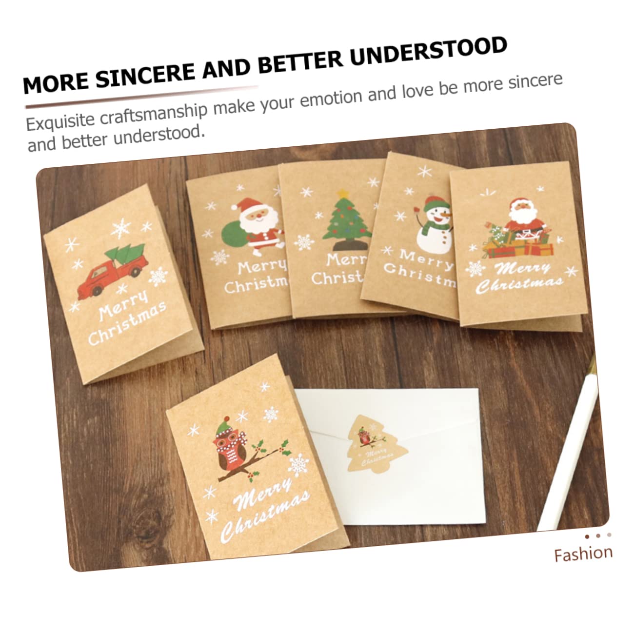 SHINEOFI 96 Sätze Nachrichtenkarten Geschenkkarten weihnachtskarte set Weihnachtspostkarten Festival-Einladungskarten Weihnachtsgeschenkkarte Grußkarten Weihnachtsgrußkarte Weihnachtskarten