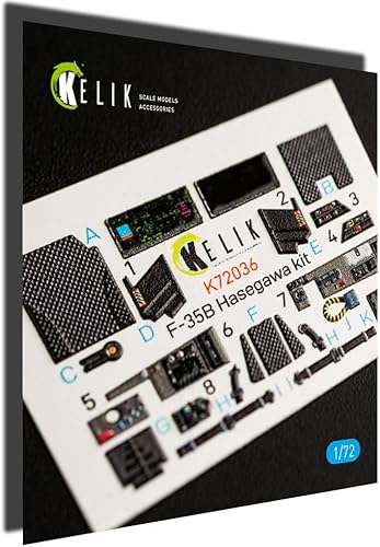 K72036 172 F-35B Calcomanías interiores 3D para kit de modelo a escala Hasegawa