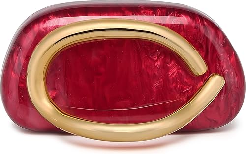 Vista 9 de Bolso cruzado de cadena de moda para mujer, bolso de hombro, bolso de mano acrílico para boda, bolso de noche de concha, clutch formal Un mármol