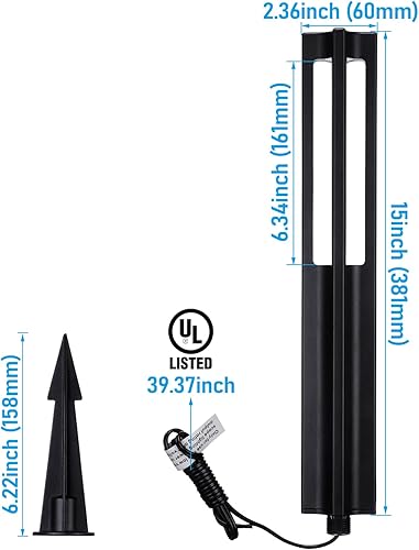 Miniatura 8 de LEONLITE Paquete de 12 luces de camino de bajo voltaje 5CCT, actualización 1800K2700K3000K4000K5000K seleccionables, 3W LED luces de camino de