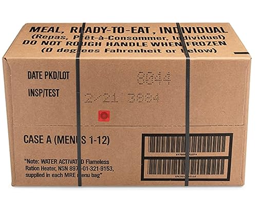 Miniatura 2 de Ameriqual Comidas MRE excedentes militares de EE. UU. listas para comer 2021 Inspeccionar A+B Case Bundle Menús 1-24