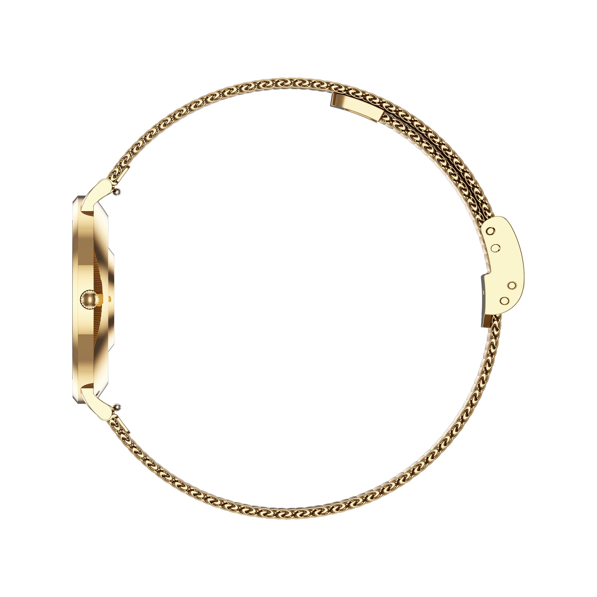 XCOAST SIONA 2 Nano, smartwatch da donna molto piccolo, oro, 37 x 6,9 mm, display Amoled ultra sottile, iOS & Android, impermeabile, piatto, polso, pressione sanguigna, ossigeno nel sangue, sport,