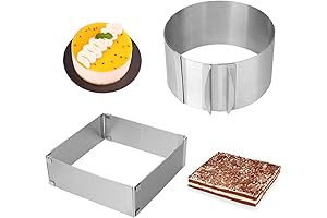 Adjustable Cake Ring 2 Pack: A Culinary Canvas for Infinite Creations
