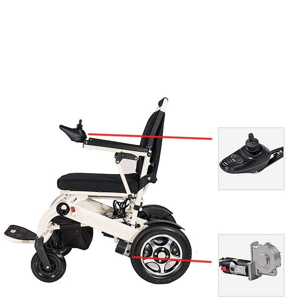 Carrozzina elettrica Pieghevole con Sedia a rotelle elettrica Leggera e Facile da trasportare