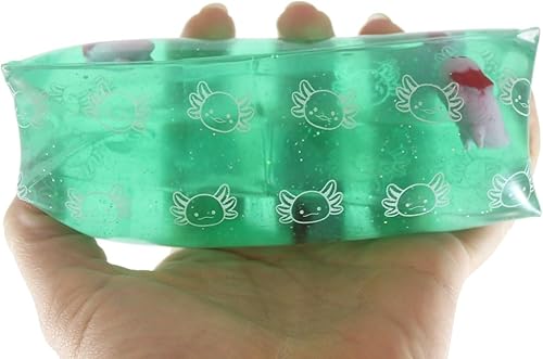 Miniatura 2 de 1 jumbo, Axolotl, animal lleno de agua, juguete de serpiente para el estrés, bola sensorial Squishy Slippery Wiggler (color al azar)